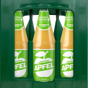 Beckers Bester Naturtrüber Apfelsaft 6 x 1L (Glas)