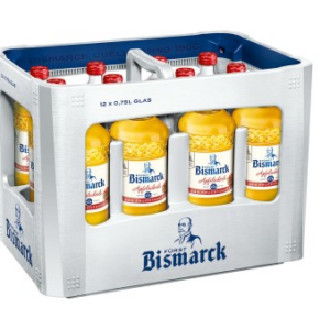 Bismarck Apfelschorle Glas 12x0,75